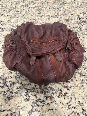 Alexander Wang Burgundy Leather Backpack